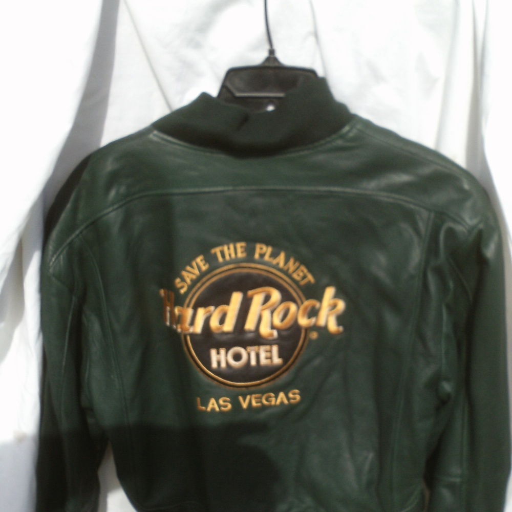 Hard Rock Hotel Cafe Leather Crop Jacket - Picture 2 of 4